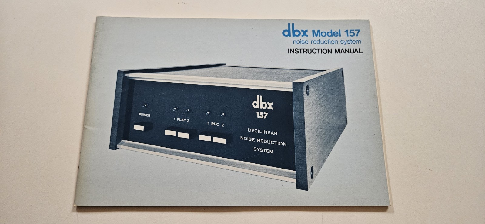 dbx Model 157 Noise Reduction System Instruction Manual