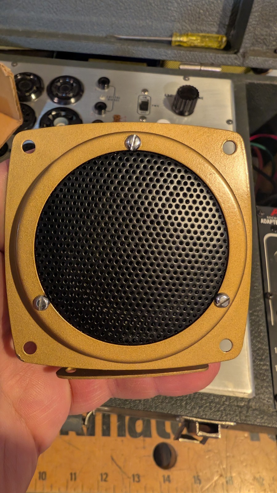 Vintage Rystl MR #AT-1B HIFI Tweeter Speaker rated at 8 ohms. NOS