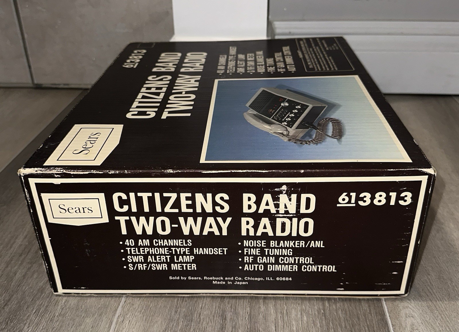 🔥RARE Vtg Sears RoadTalker 40 CB Two-Way Citizens Radio Handset 3813-Box-Extras