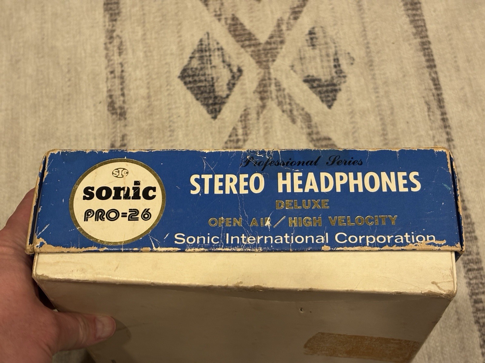 Sonic Pro 26 Professional Series Stereo Headphones Deluxe. Tested. Vintage 1970s