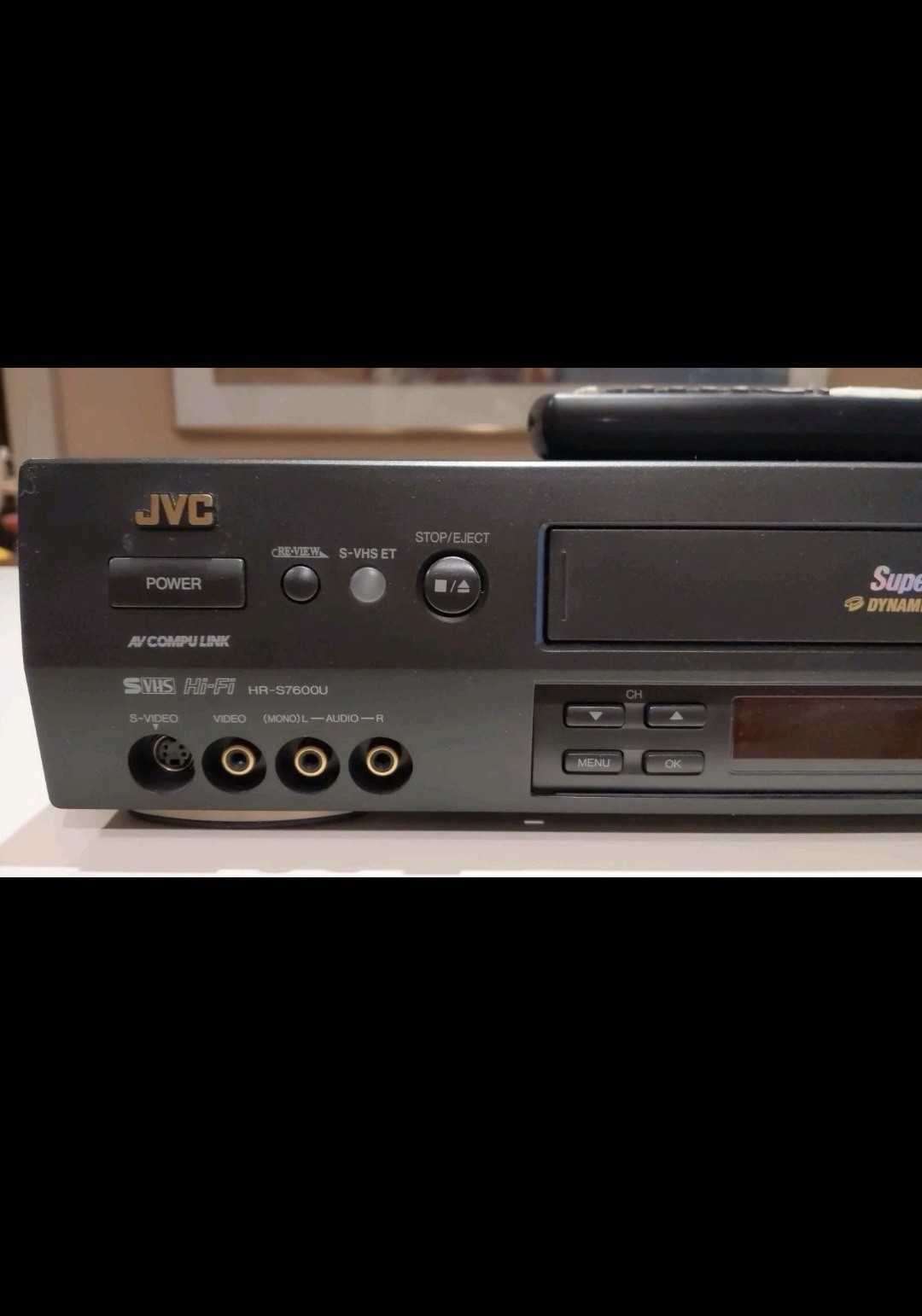 JVC HR-S7600U Super S-VHS ET VCR – Tested w/ Remote