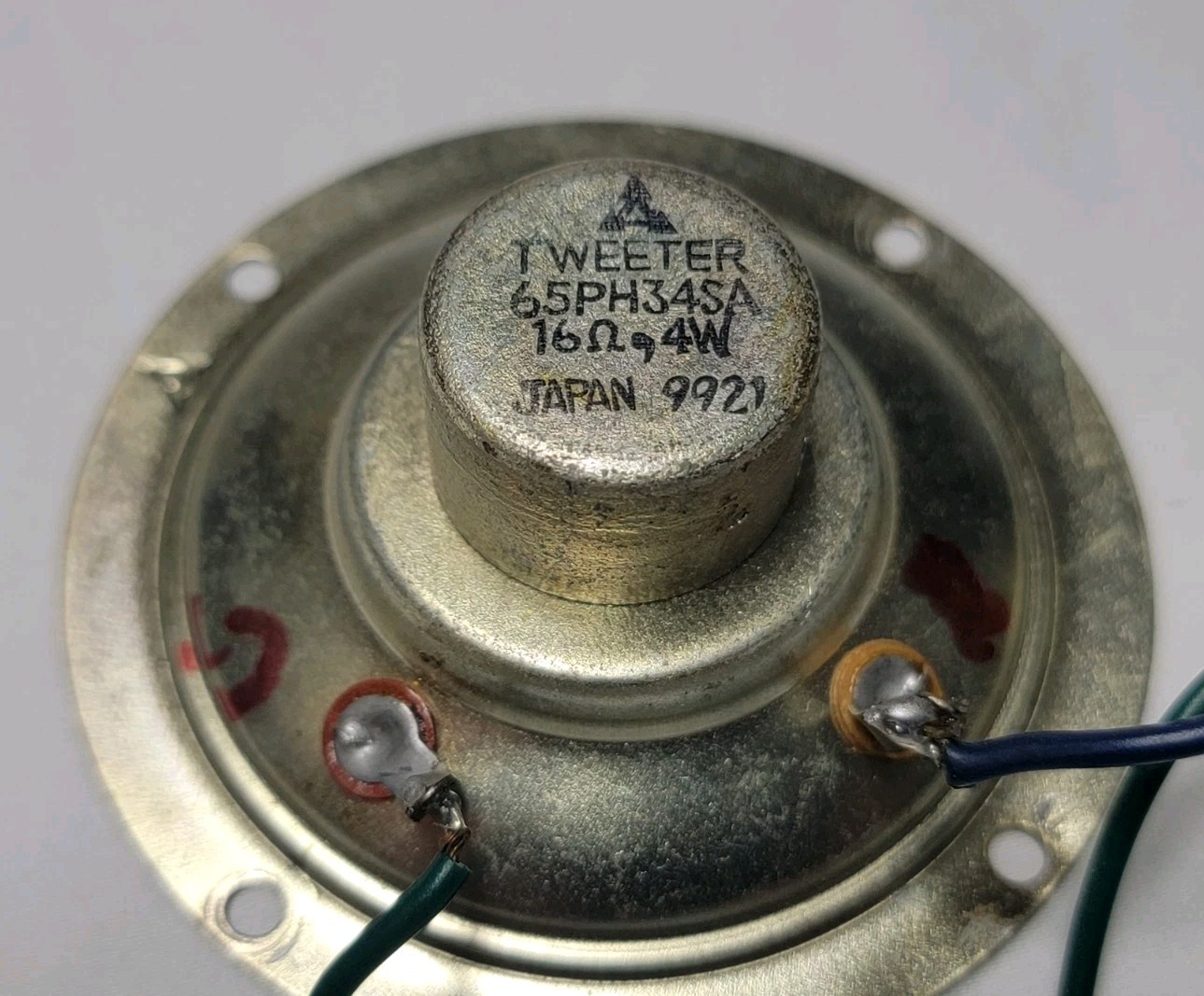 2 Vintage Matsushita Panasonic 65PH34SA 16 Ohm 4W Speaker Driver Tweeters 1960’s
