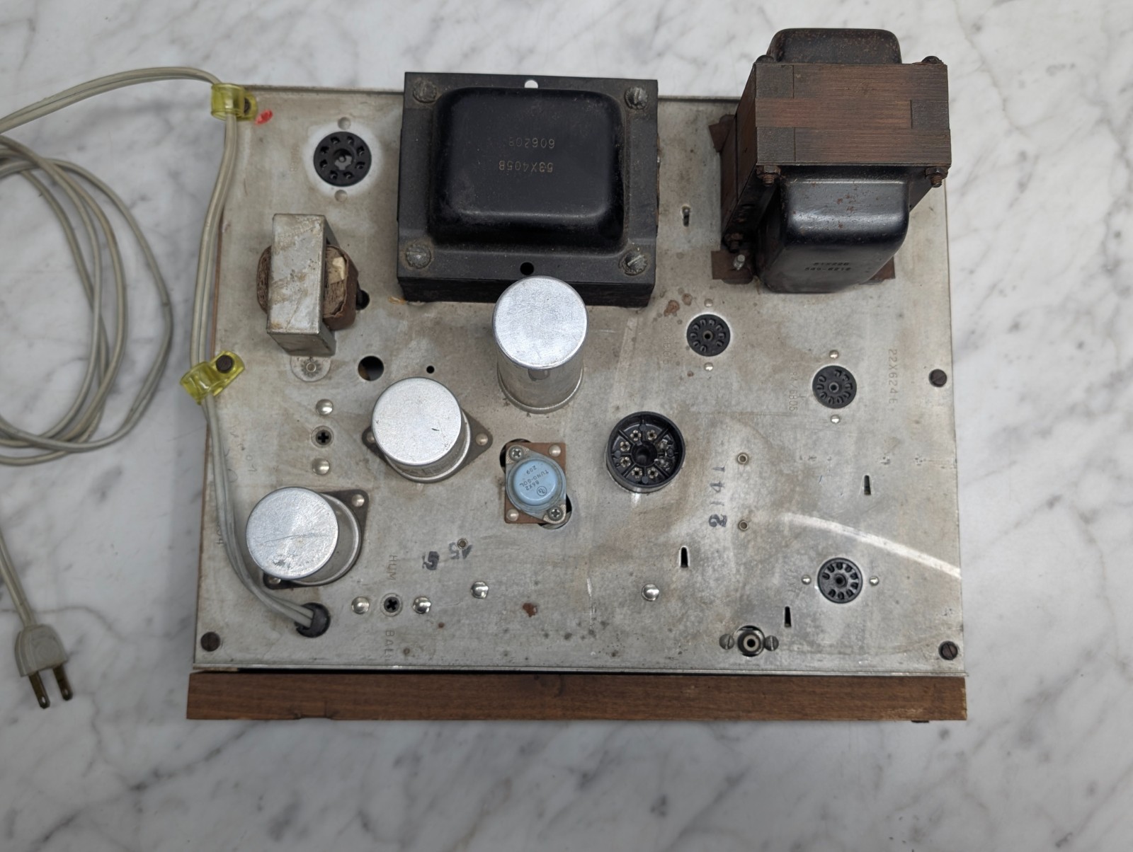 Vintage Tube Electronics Chassis Amplifier Power Supply Project 22X624E Untested