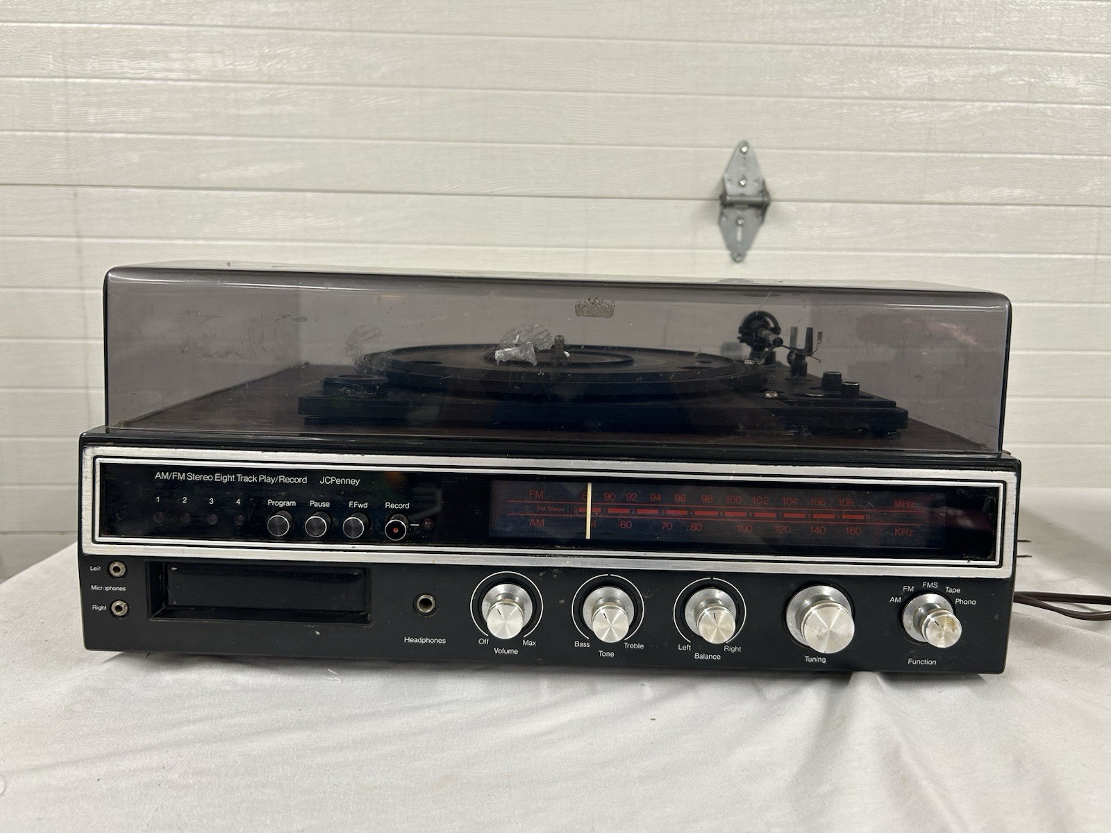 Vintage JC penney am/fm stereo 8 track player recorder 683-1741 PARTS ONLY