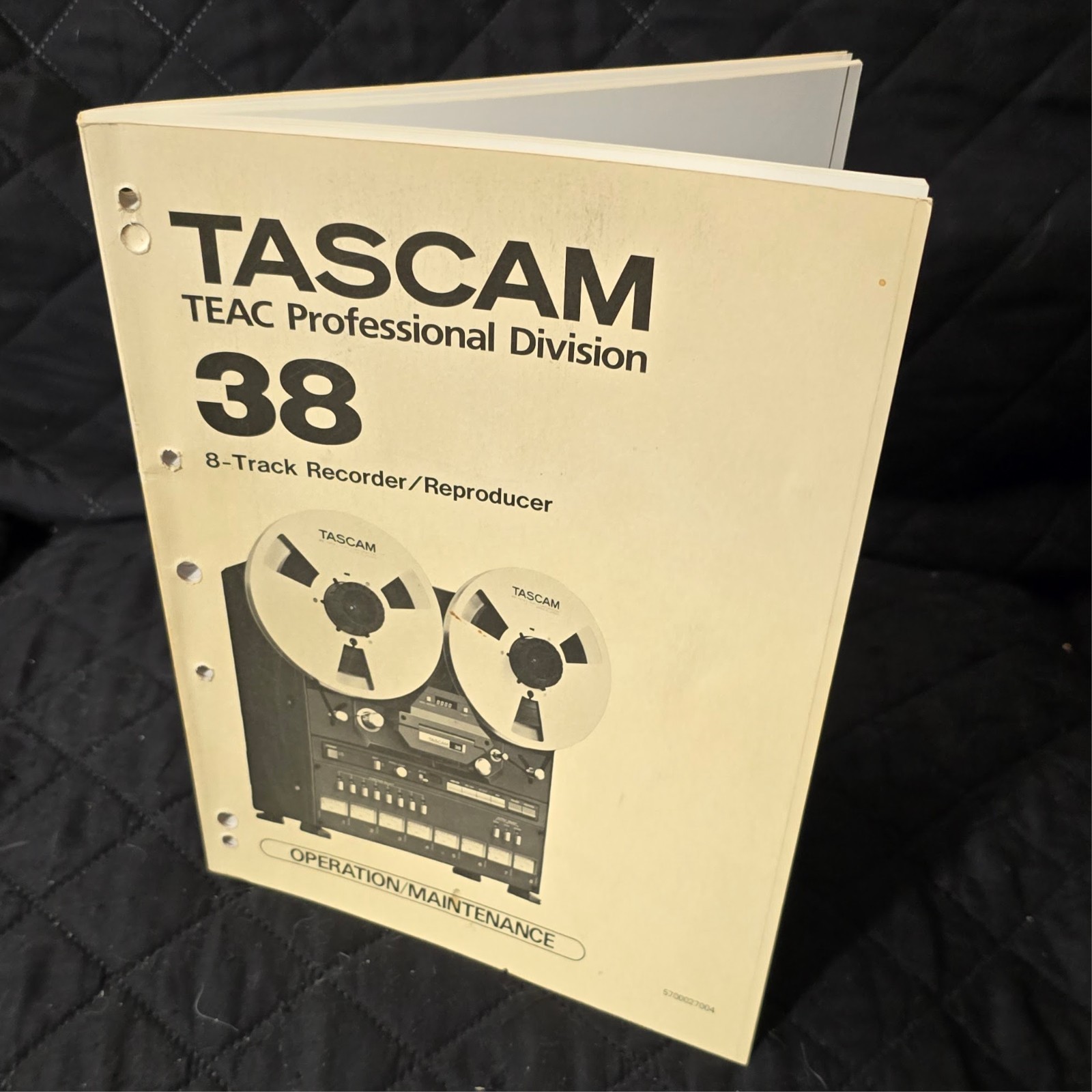 Original TASCAM 38 Operation & Maintenance Manual — Clean, Complete, Vintage
