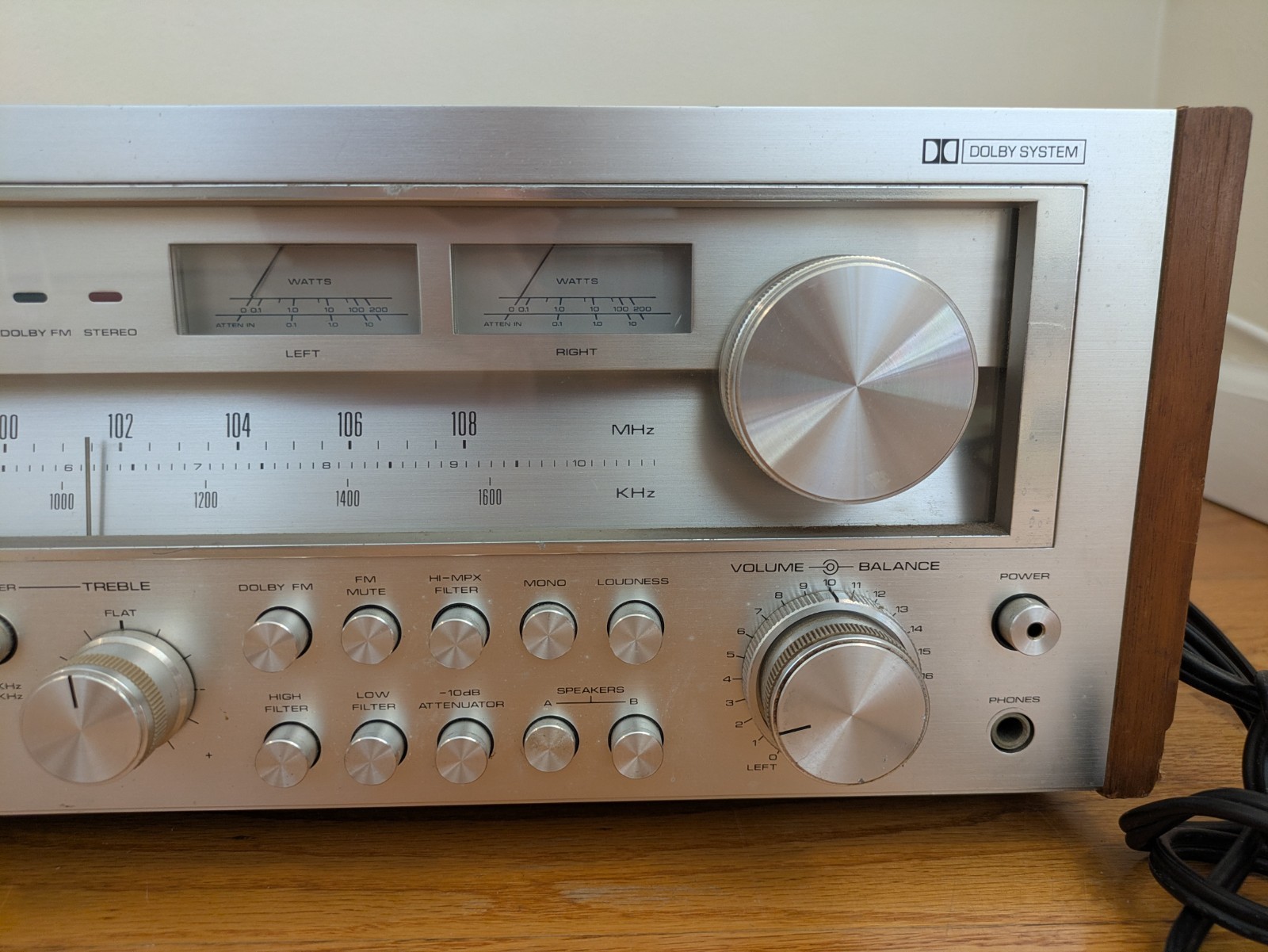 Realistic STA-2100D AM/FM Stereo Receiver Wood FOR REPAIR or RESTORATION