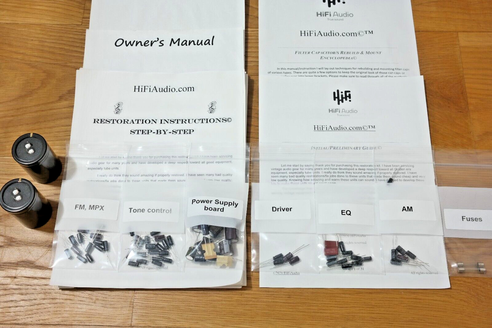 Sansui eight 8 rebuild restoration filter capacitor transistor kit fix repair