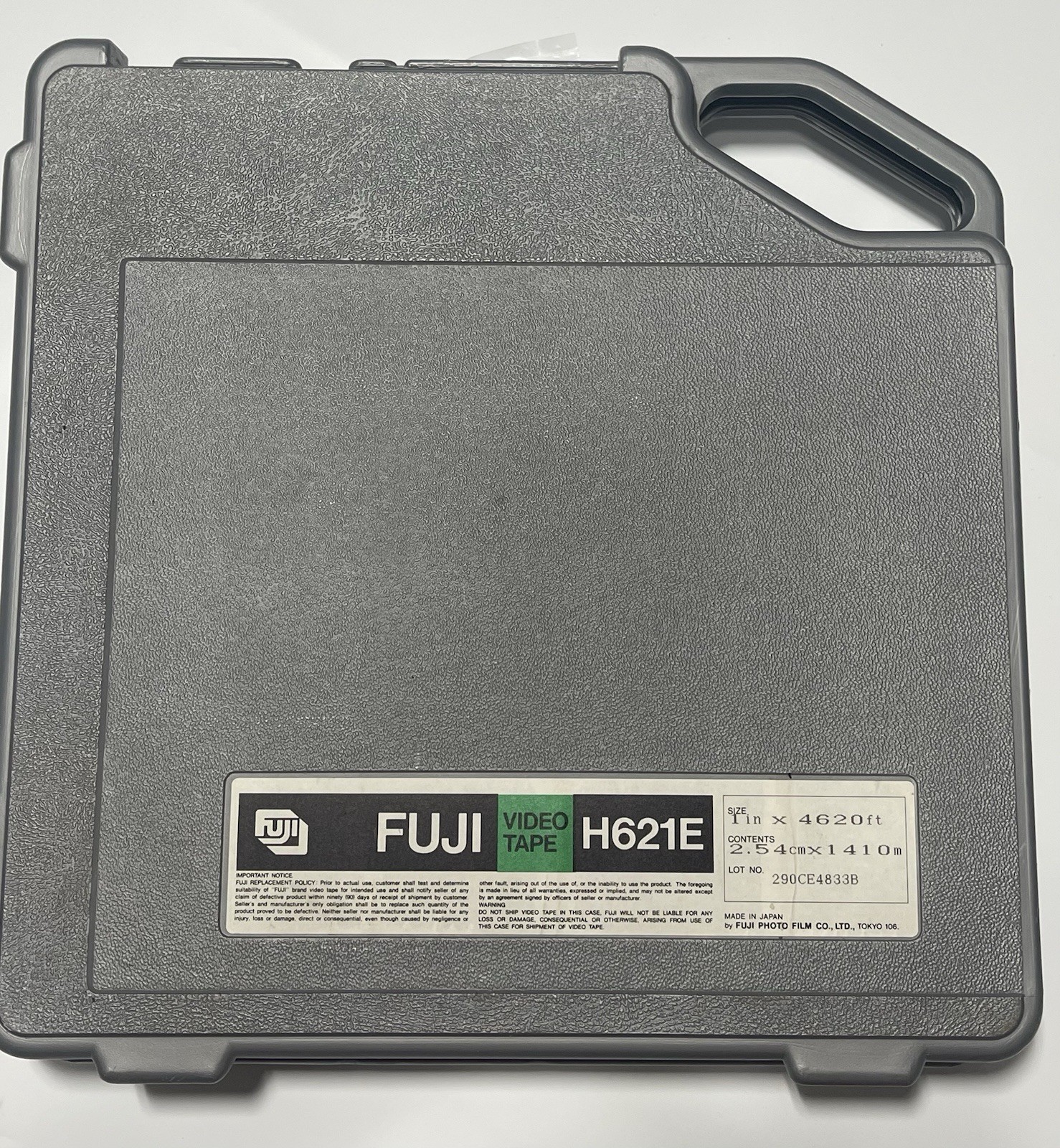Fuji Video Tape On Reel H621E Unopened Reel