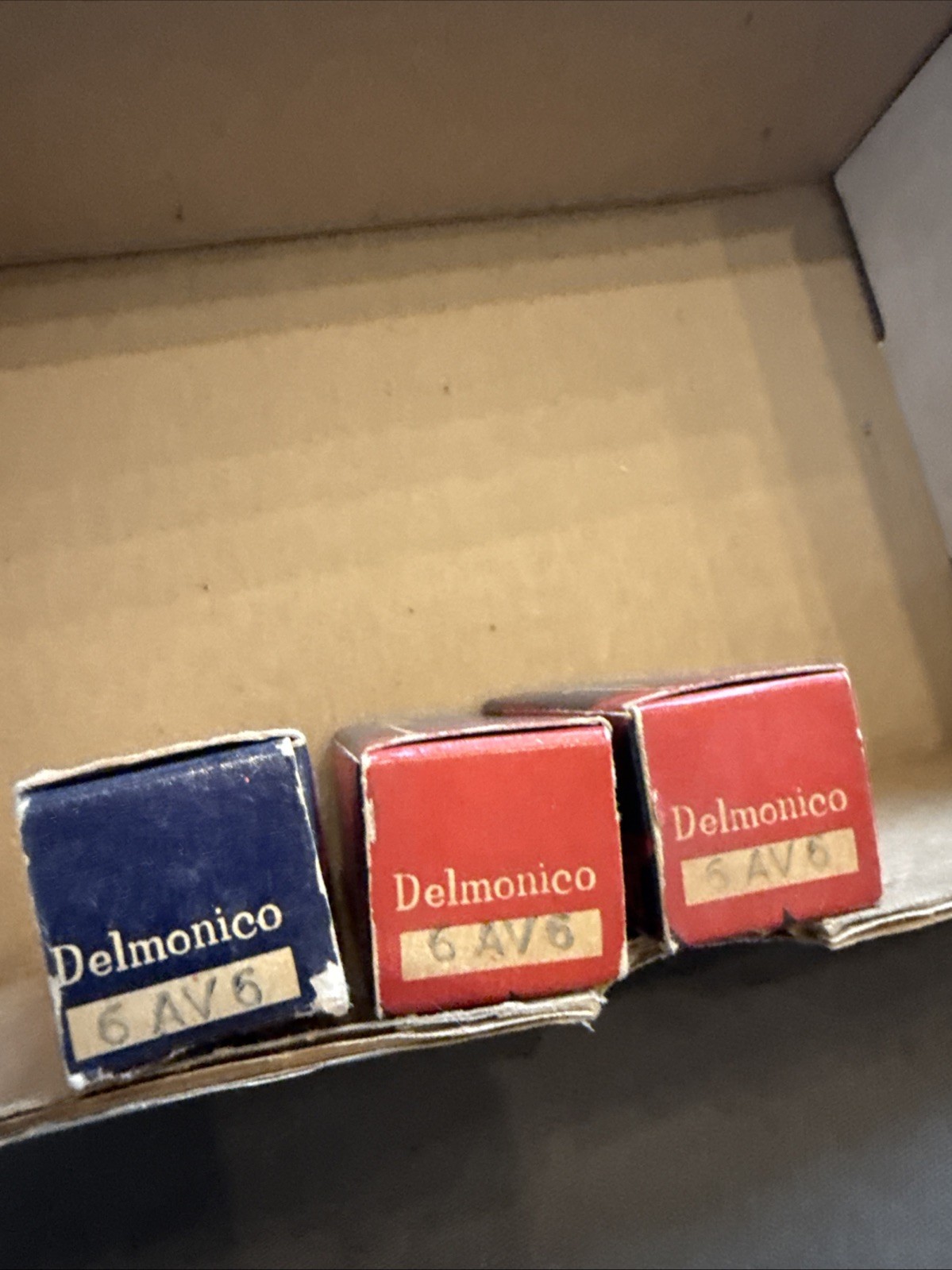 Lot Of 5: Delmonico 6AV6 Tubes NOS NIB Made In Japan Tu18