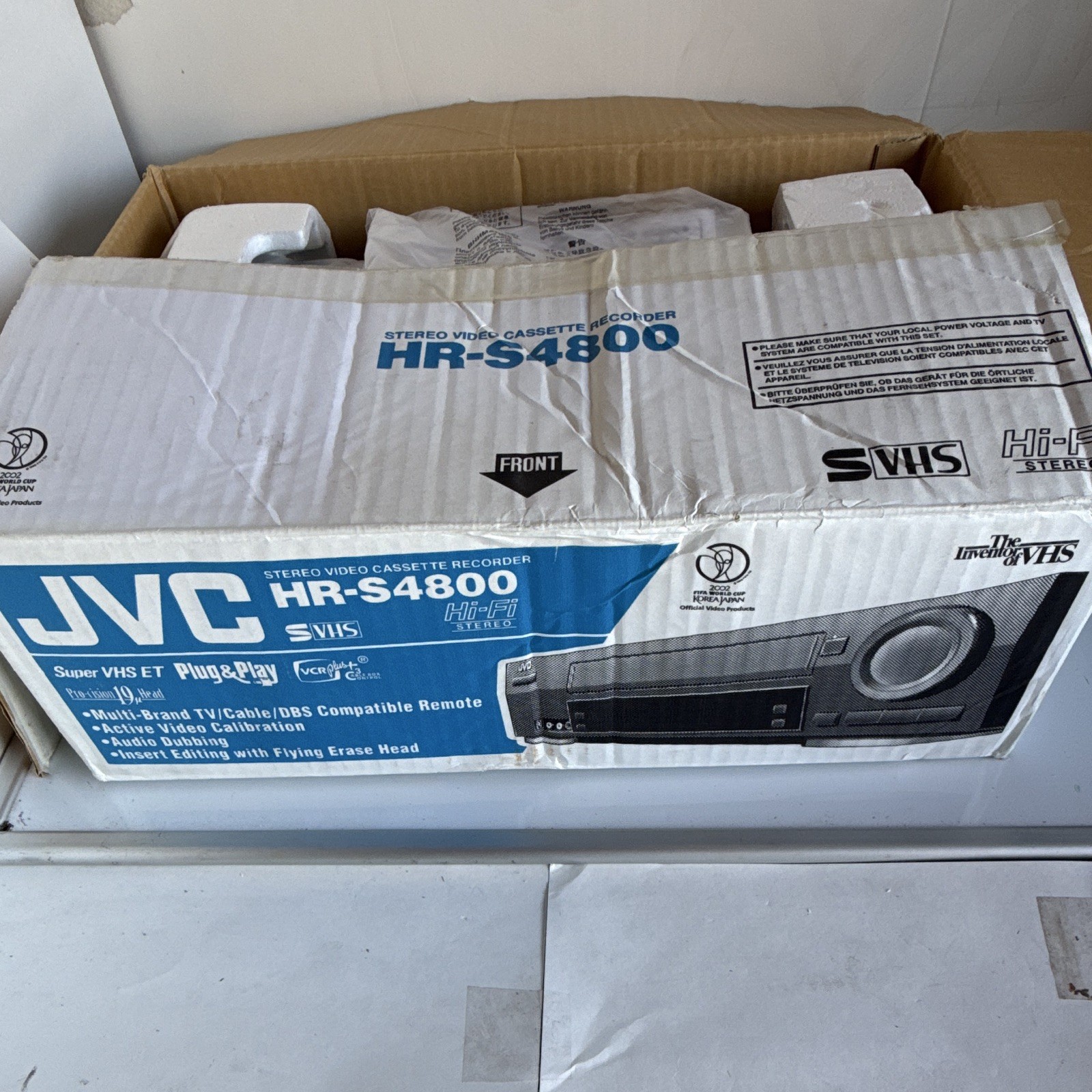 JVC HR-S4800U 4-Head Hi-Fi Super VHS ET S-VHS Video Cassette Recorder VCR