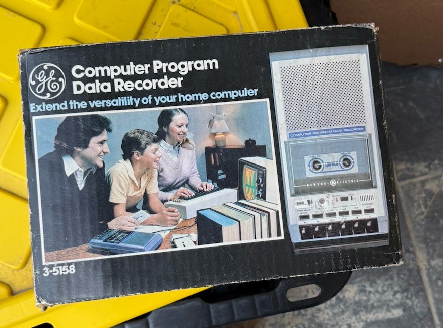 GE Computer Program Data Recorder 3-5158A Vintage Cassette Tape Player