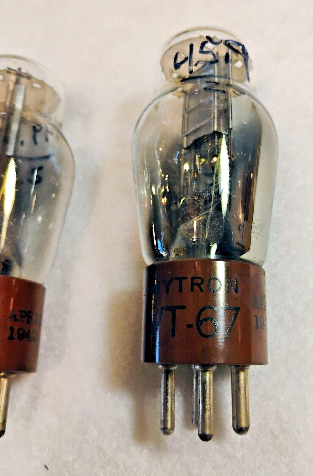 Pair of Hytron VT-67 30 Special Test Great! Same Date Codes