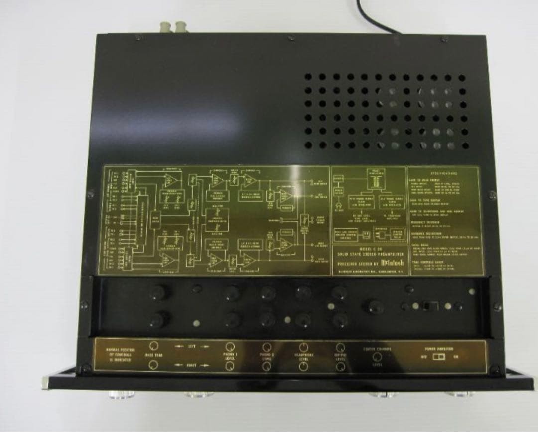 McIntosh C28 Stereo Preamplifier Tested Excellent Working Condition from japan