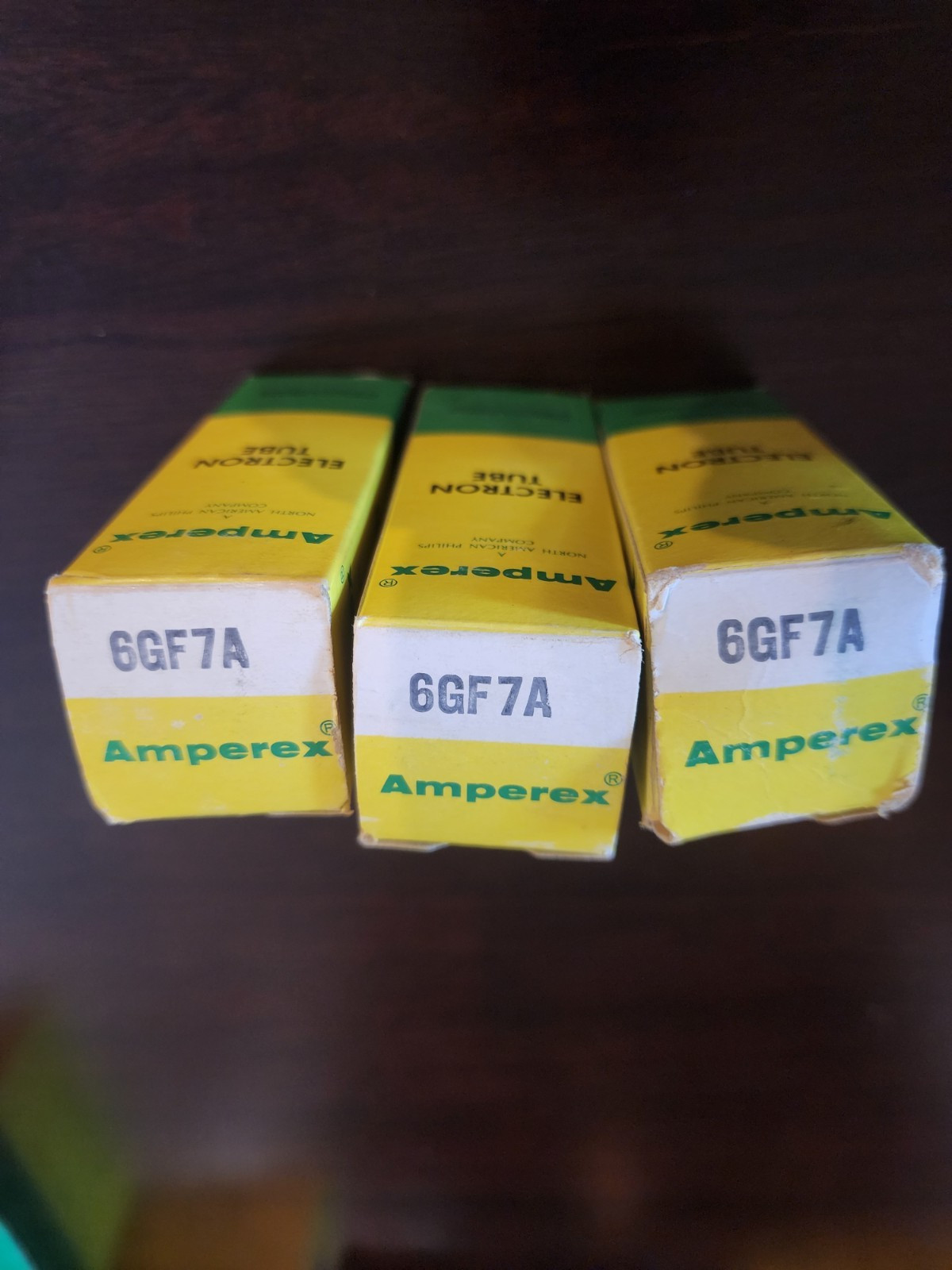 Three (3) Vintage Amperex (6GF7A) Electron Tube (NOS – Untested)