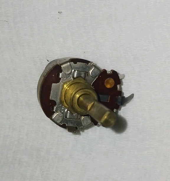 VINTAGE ZENITH TELEVISION,RADIO PART #63-5449 POTENTIOMETER WITH SWITCH WITH BOX