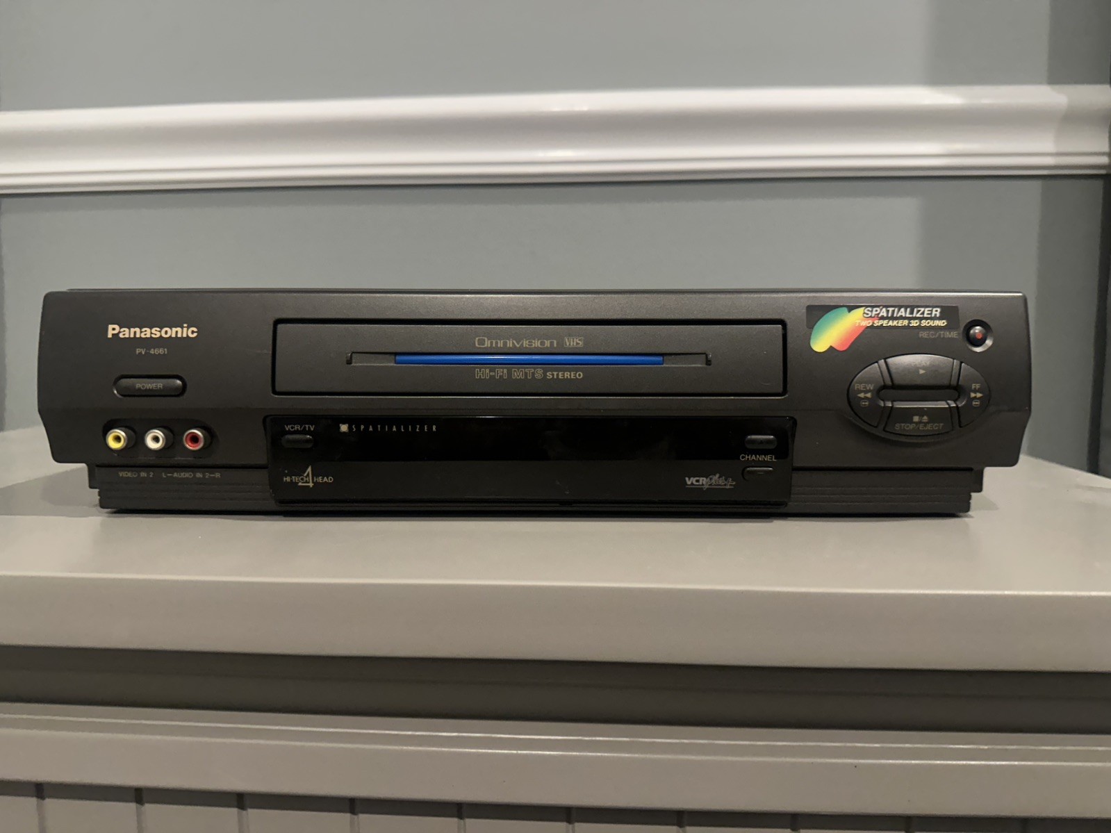 Panasonic VCR PV-4661 Japan Blue Line Omnivision For Parts Only NO REMOTE