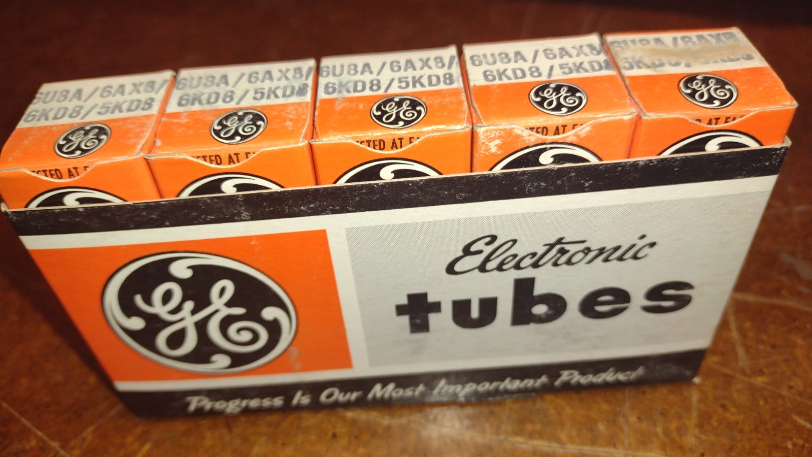NOS GE General Electric 6U8A/6AX8/6KD8/5KD8 Vacuum Tube