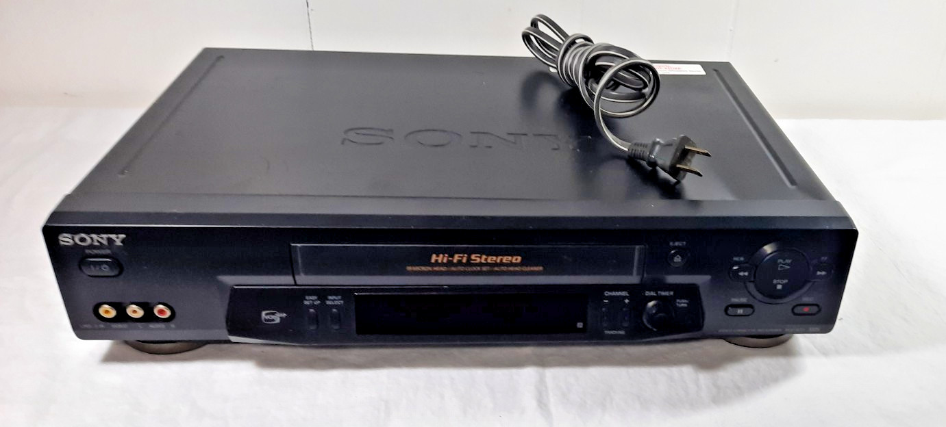 Sony SLV-N71 VCR AV Cable 4 Head Hi-Fi Stereo VHS Player Recorder No Remote