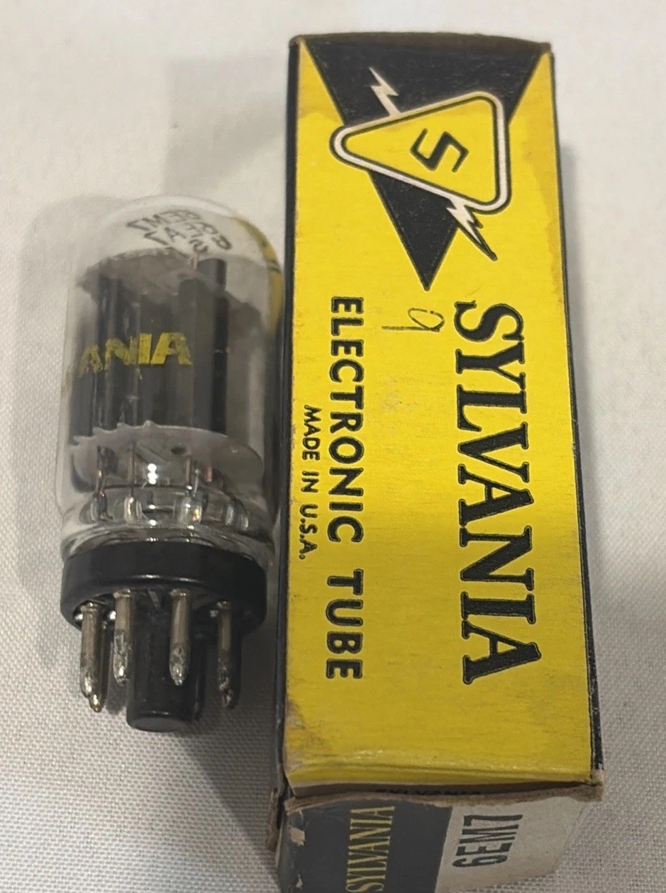 Lot of 2 Vintage Vacuum Tubes – Sylvania 6EM7 & Westinghouse 6EM7/6EA7 -Untested