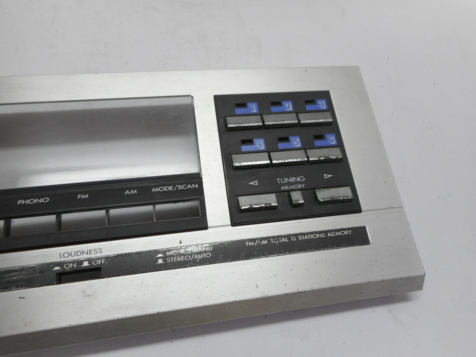 JVC R-X40 STEREO RECEIVER – FRONT METAL PLATE – PARTING OUT
