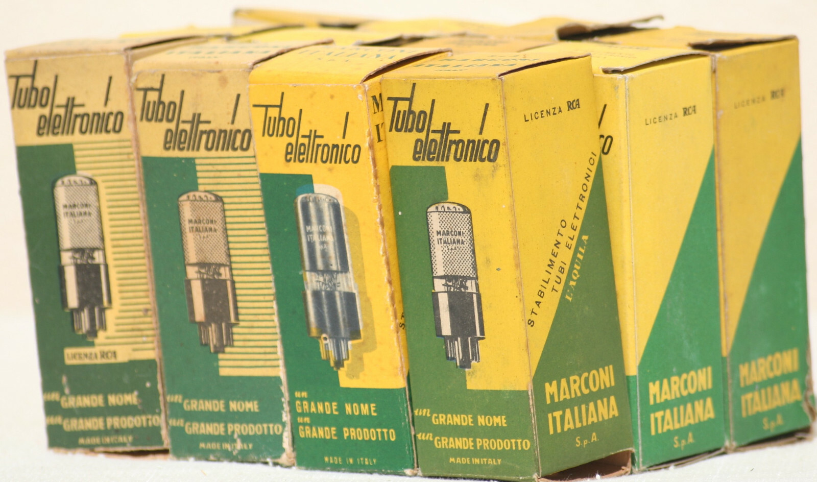 6sn7 tube gt Marconi Italy tubes amplifier preamp b65 vt-231 ecc33 33s30 valve