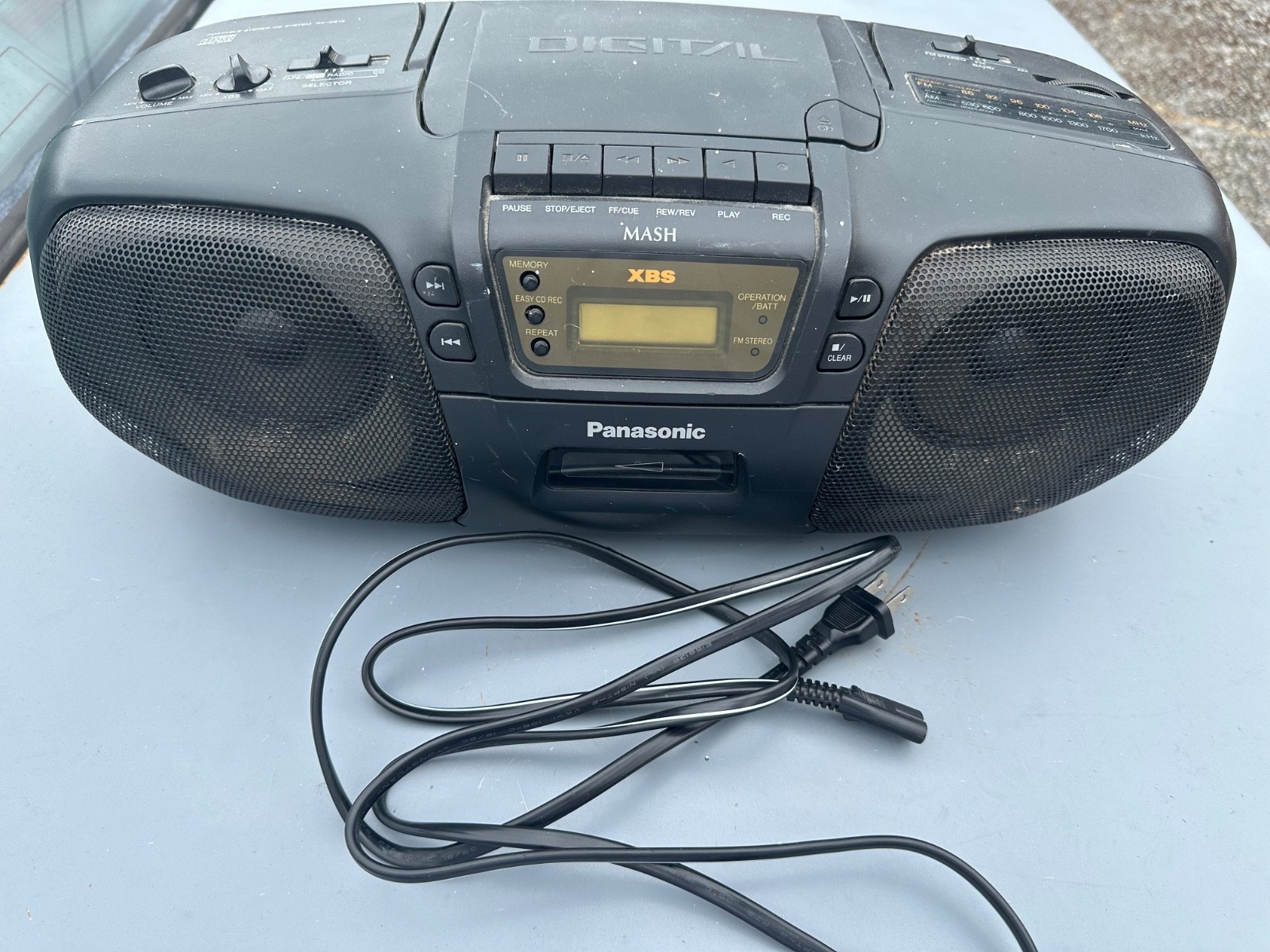 PANASONIC RX-DS15 Portable Stereo BoomBox CD/TAPE/AM/FM XBS System All Work
