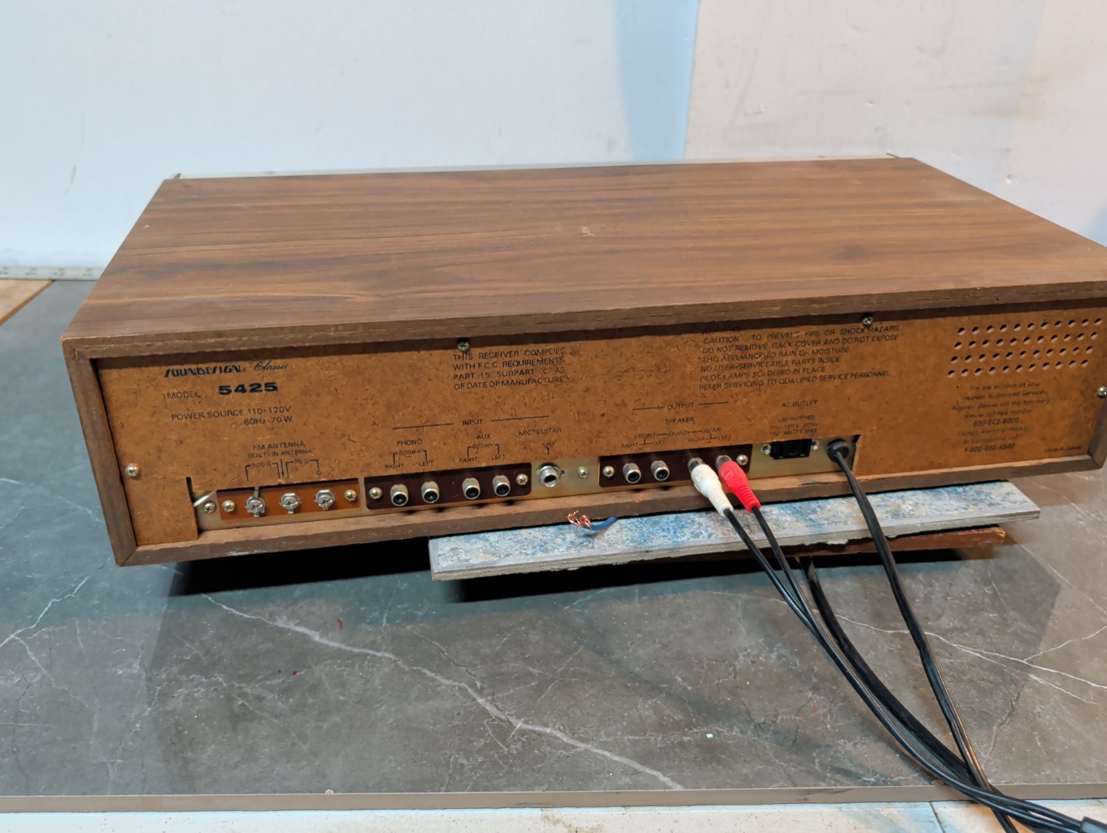 Vintage SOUNDESIGN 5425 Stereo Cassette Player 8 Track Recorder Classic WORKING