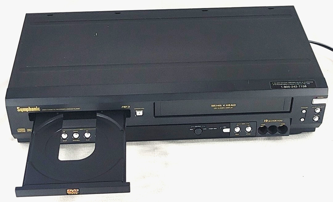 Symphonic WF803 DVD VCR Combo Player – Working