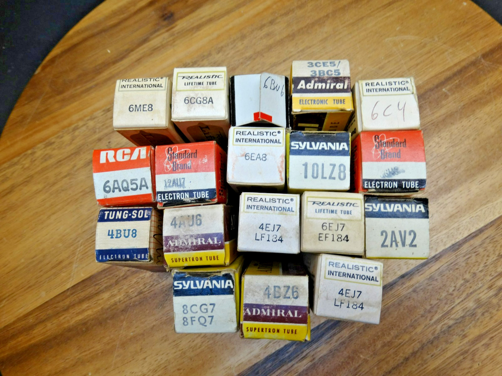 18 RCA, Admiral, Tun-Sol, Sylvania, Realistic Tubes Some Unused-Untested, READ