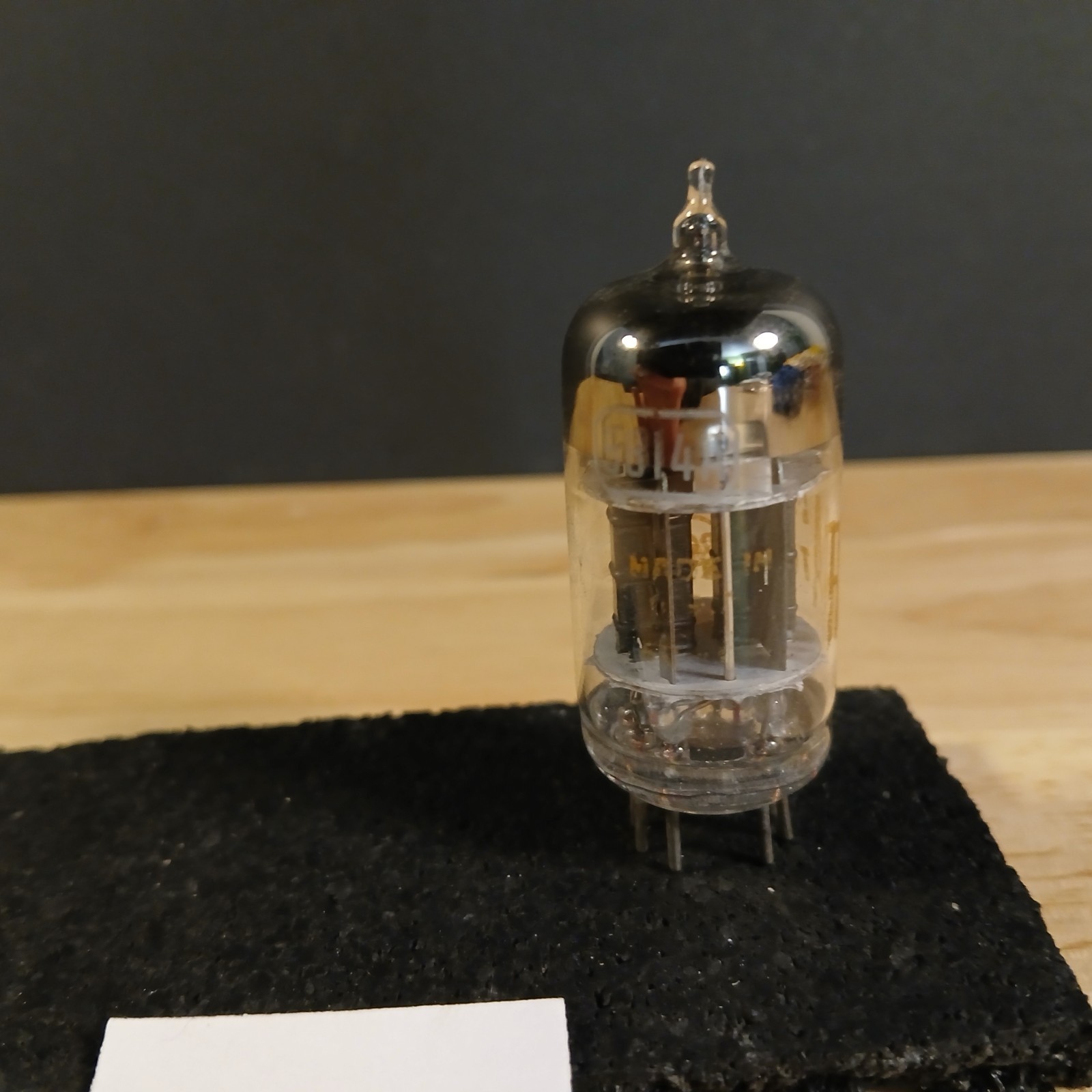 1950’s RCA Black Plate 5814A Audio Tube Tested at 77/81 min 55