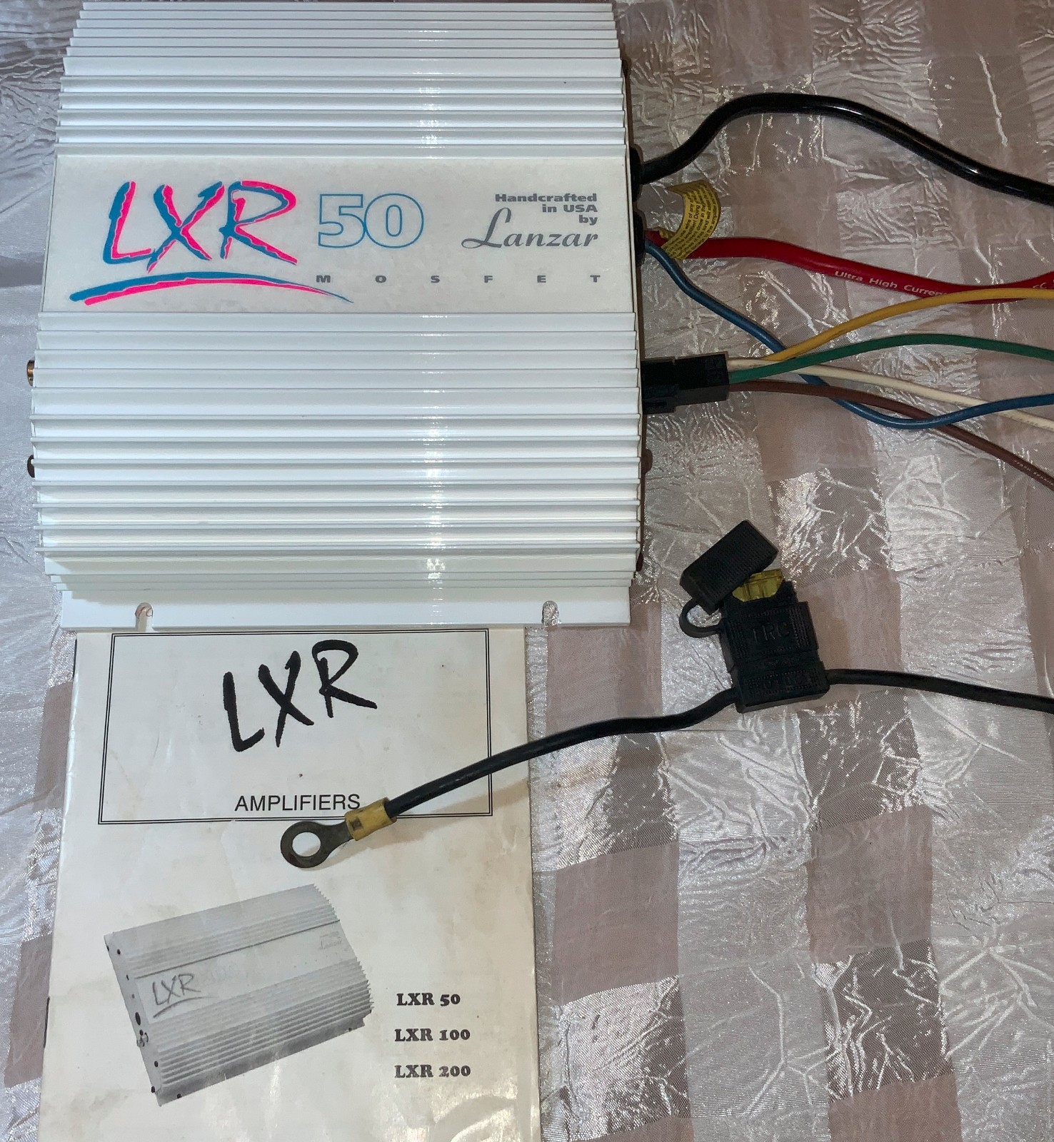 VINTAGE LANZAR LRX 50 Mosfet AMPLIFIER 2 OHMS Channel &4 OHMS Bridged Bridgeable