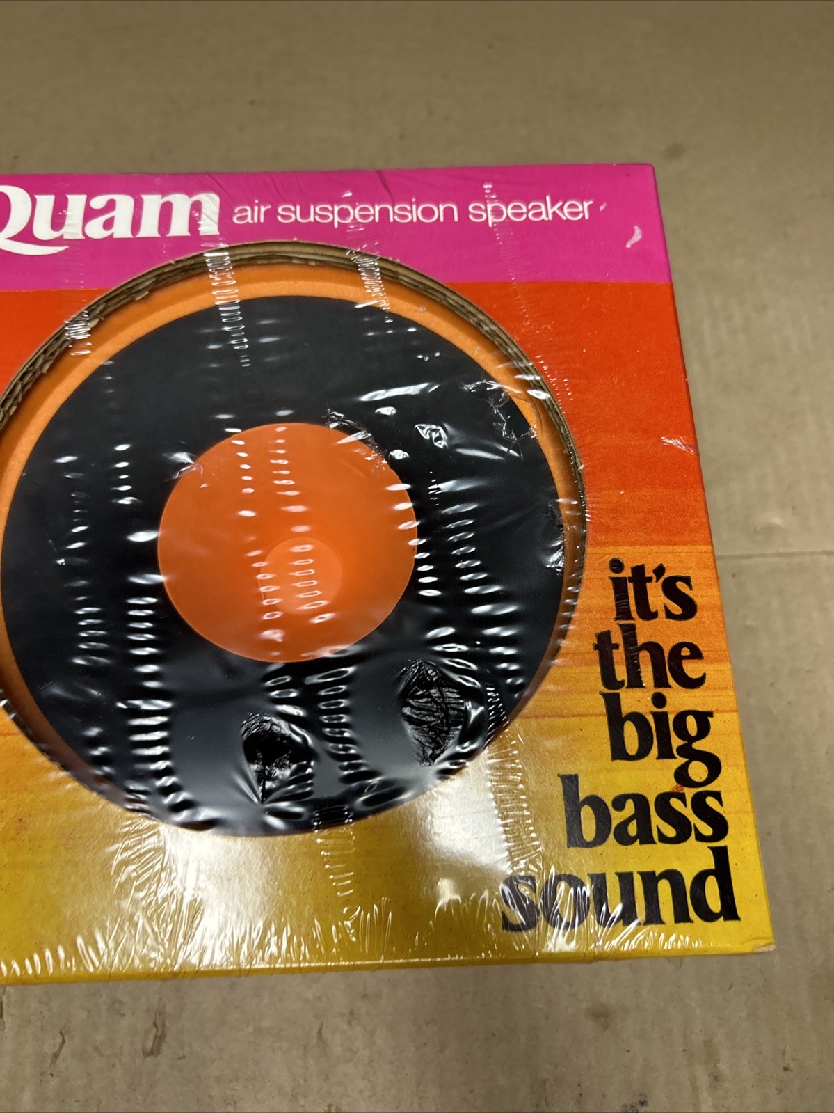 VINTAGE 8″ 8 Ohm QUAM 8C10FEX AIR SUSPENSION BIG BASS FULL RANGE SPEAKERS New