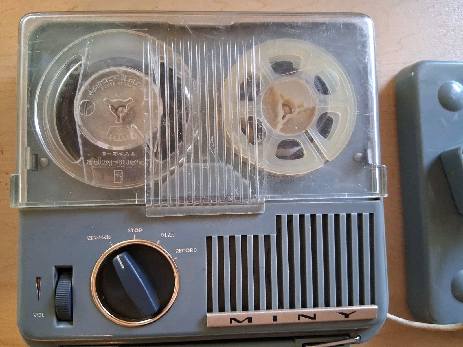 MINY O.M.G.S. Transistor Tape Recorder For Parts Or Restoration