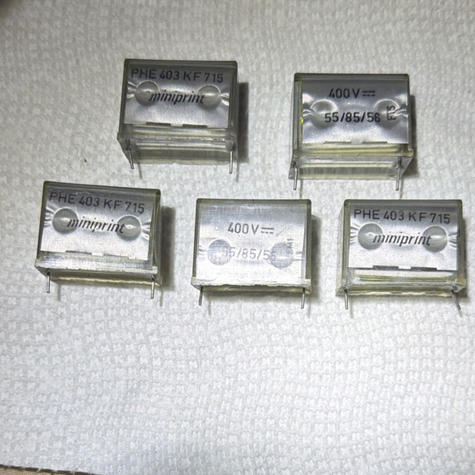 (100x) RIFA Film Box Capacitors PHE403KF715 1.5uF 400V