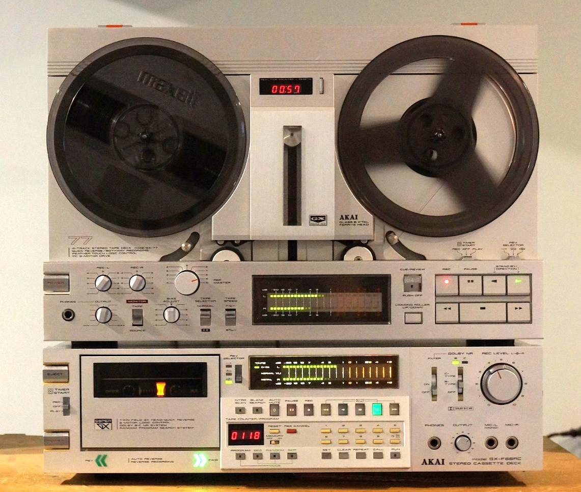 Serviced,74 Parts Replaced,Fast Winding AKAI GX77.See Pictures Of Work Done