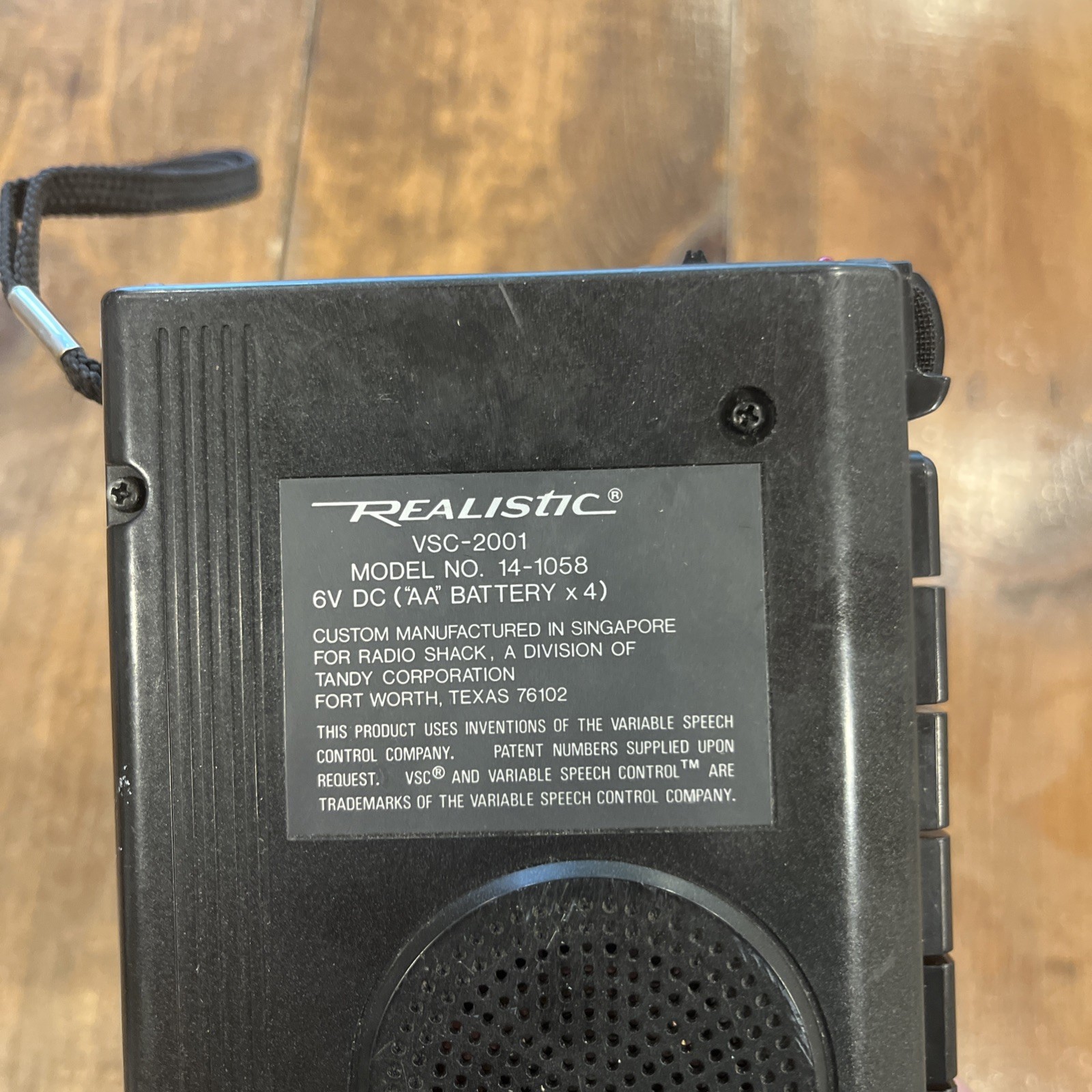 Realistic VSC-2001 Cassette Tape Player Recorder Model 14-1058 Tested Working