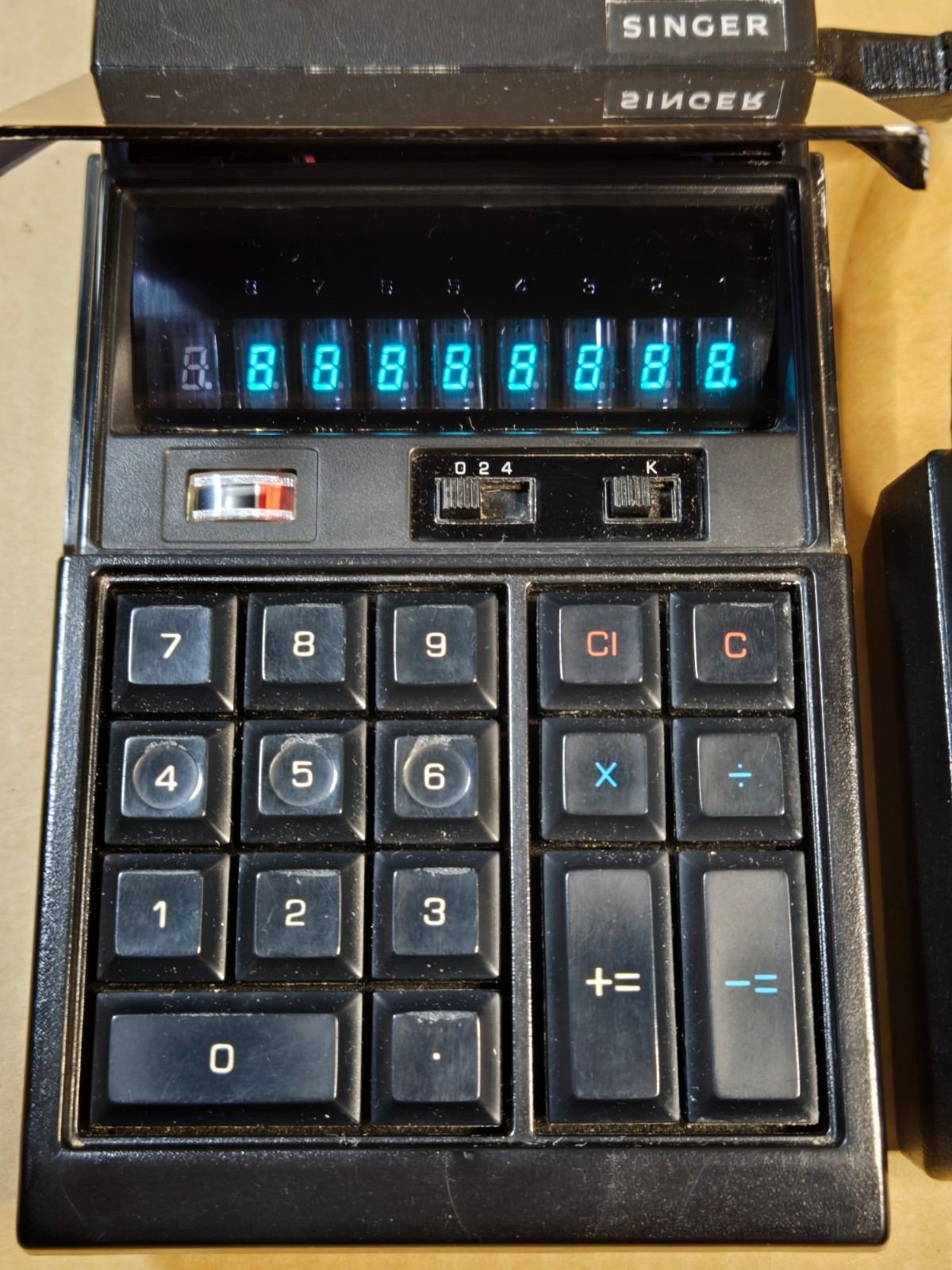 Singer Friden VERY RARE Vintage Calculator W/AC Power Supply Clean Working Well