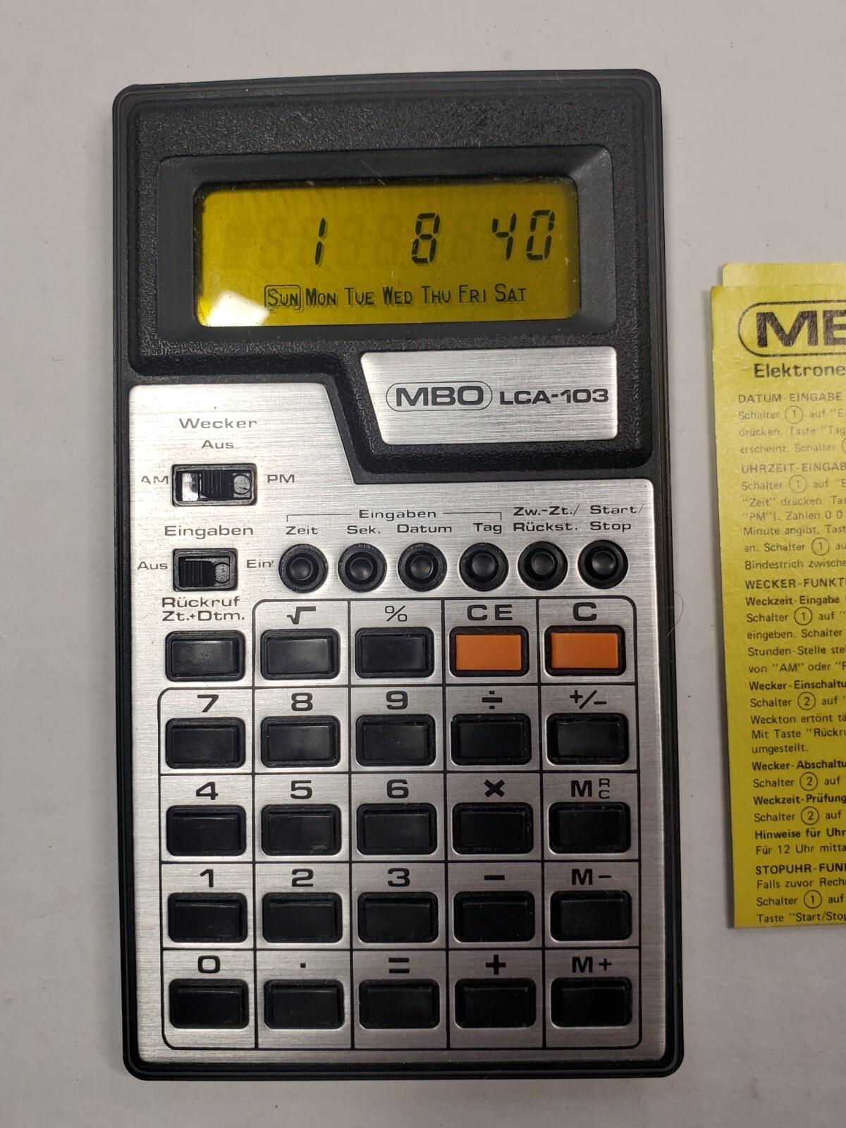 MBO LCA-103 Vintage Calculator – Working