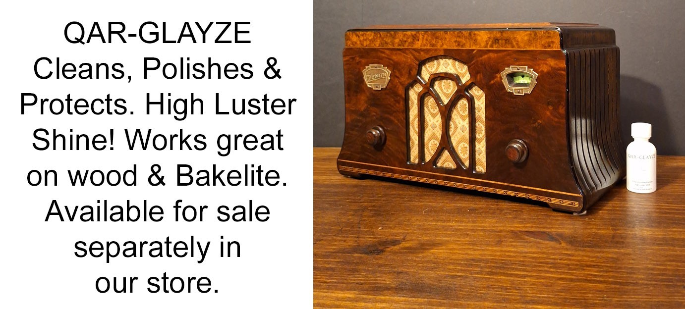 Old Antique Wood Zenith Vintage Tube Radio Converted to Retro Bluetooth Speaker