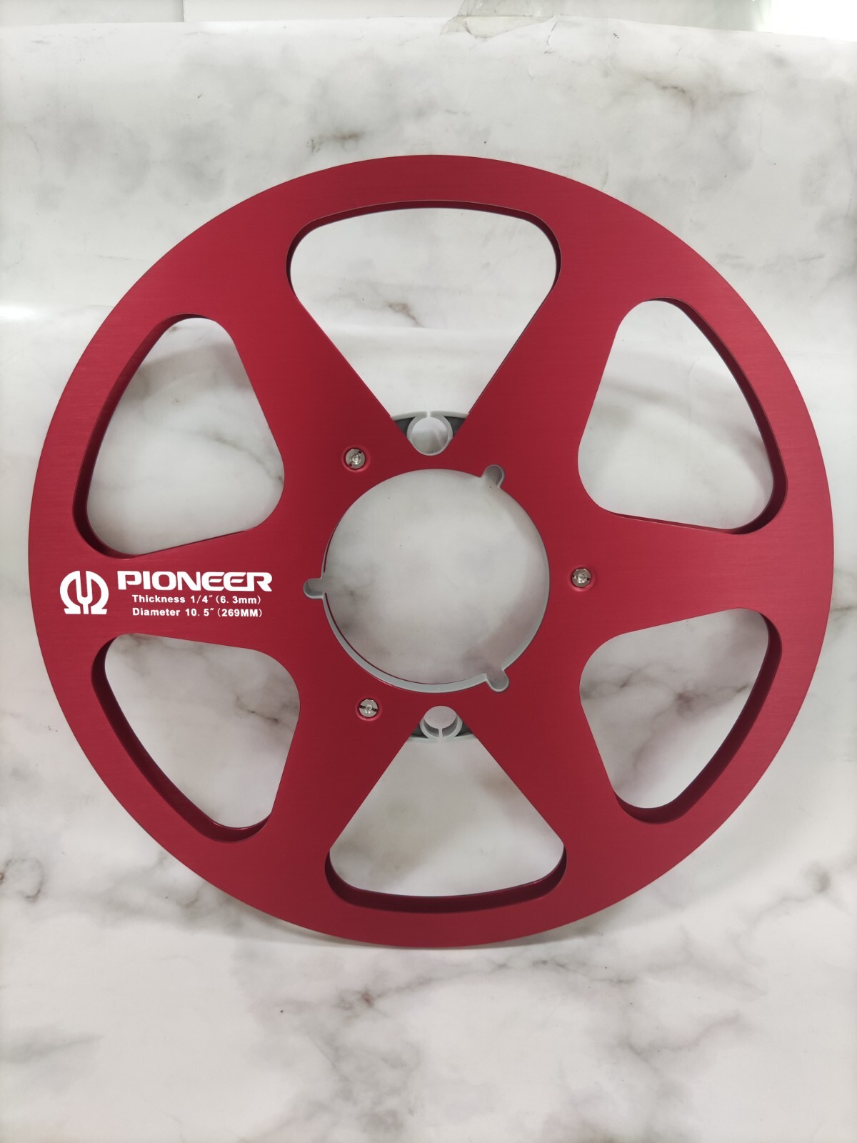 2X Standard 10.5″ PIONEER Gold 1/4″ Empty Tape Reels For R2R Tape Recorders