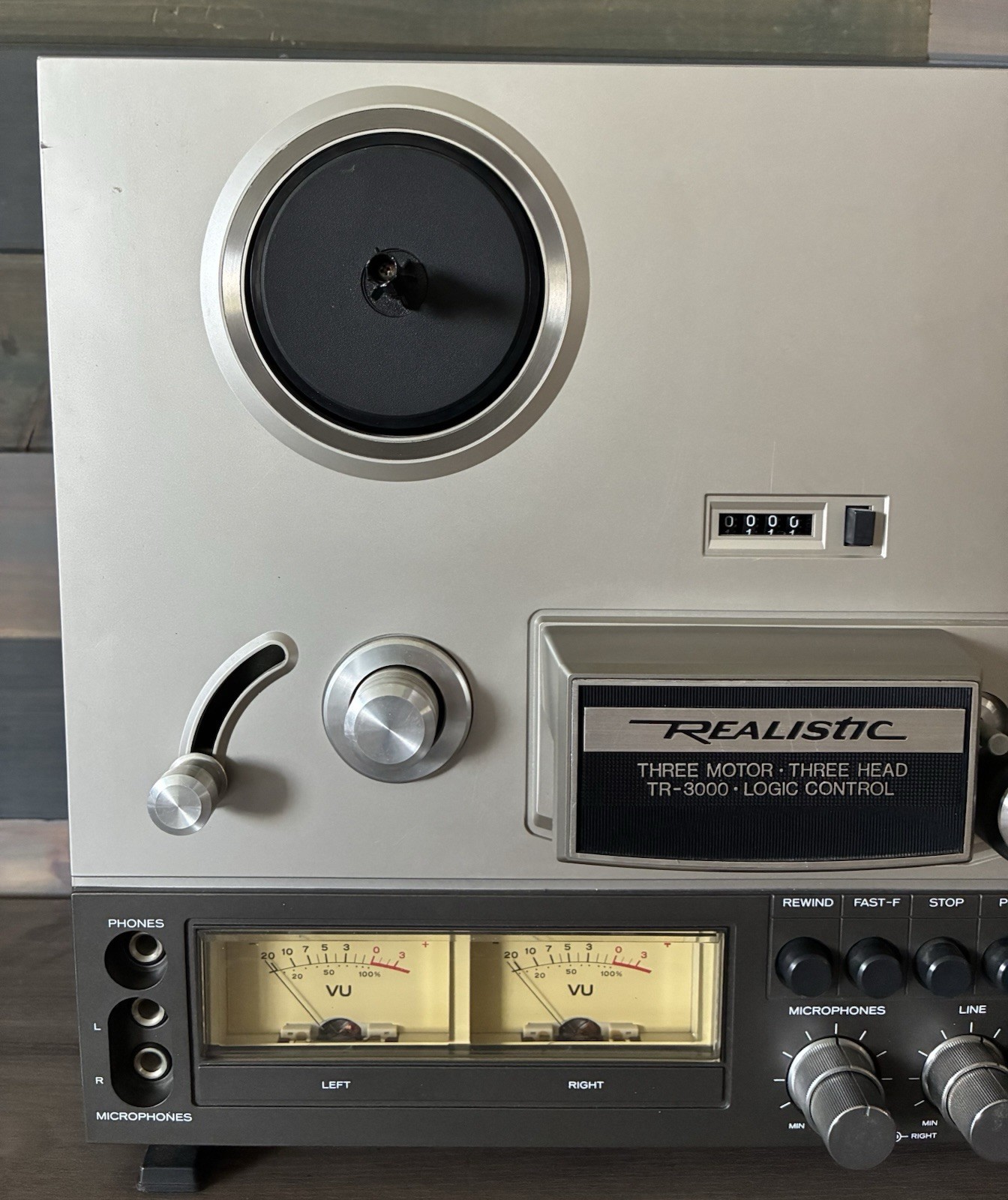 Realistic TR-3000 reel to Reel Tape Player/Recorder 120V 60Hz 70W Power Tested