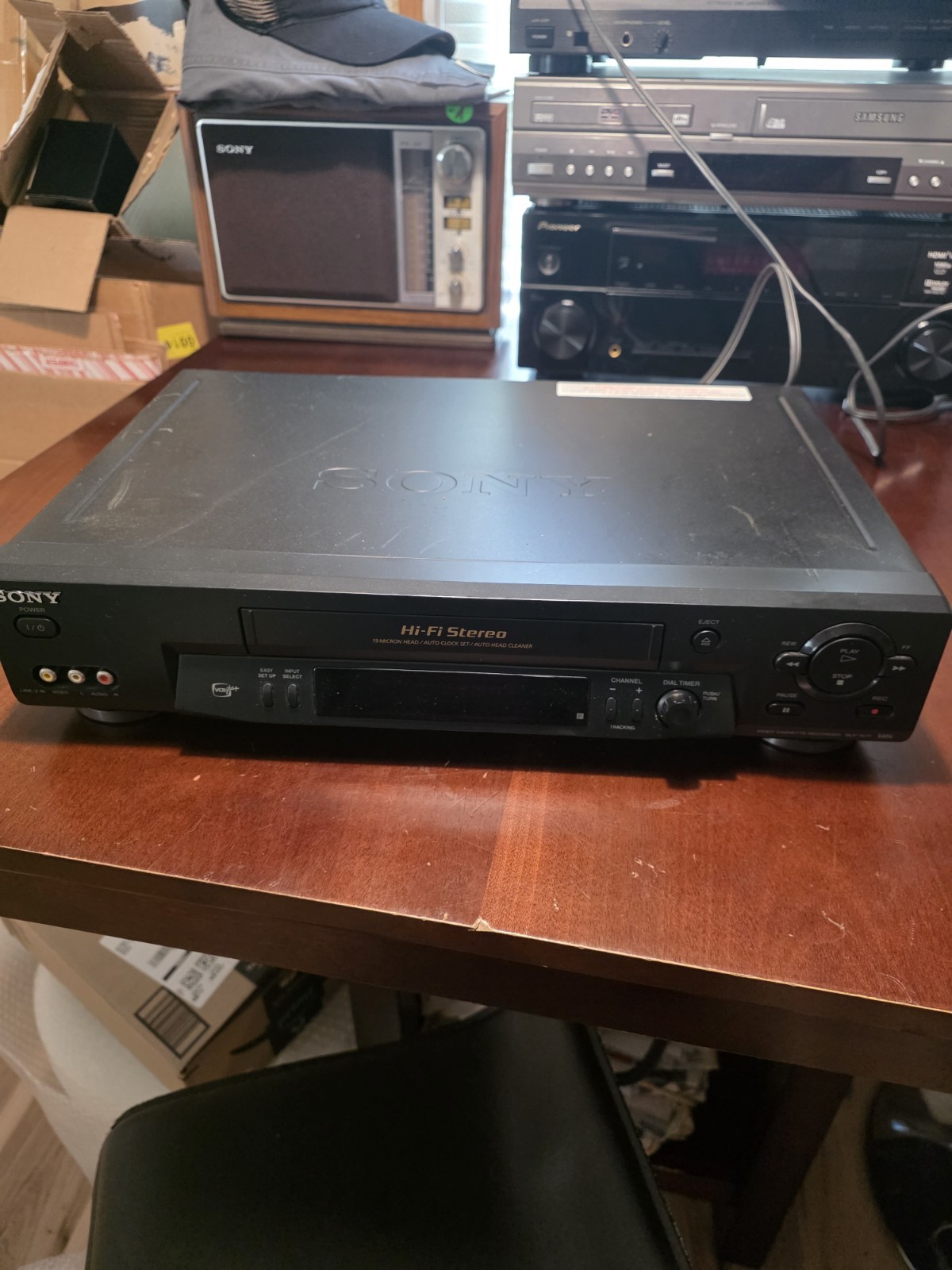 Sony SLV-N71 VCR 4 Head HiFi Stereo VHS Player/Recorder Tested No Remote Vintage
