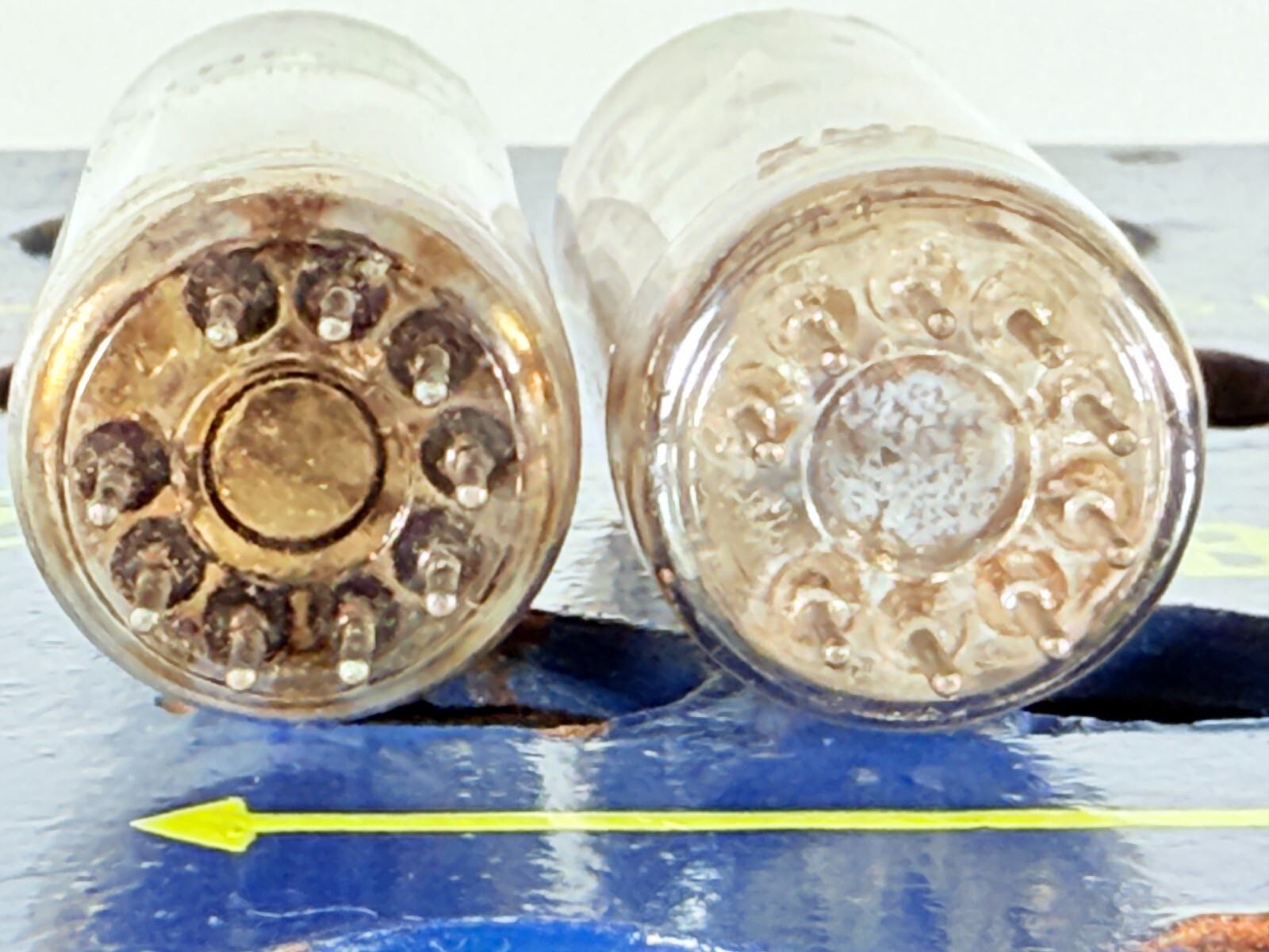 Closely Matched Pair Ei EL84 ( Old Yugoslavia ) Tested Good Tube