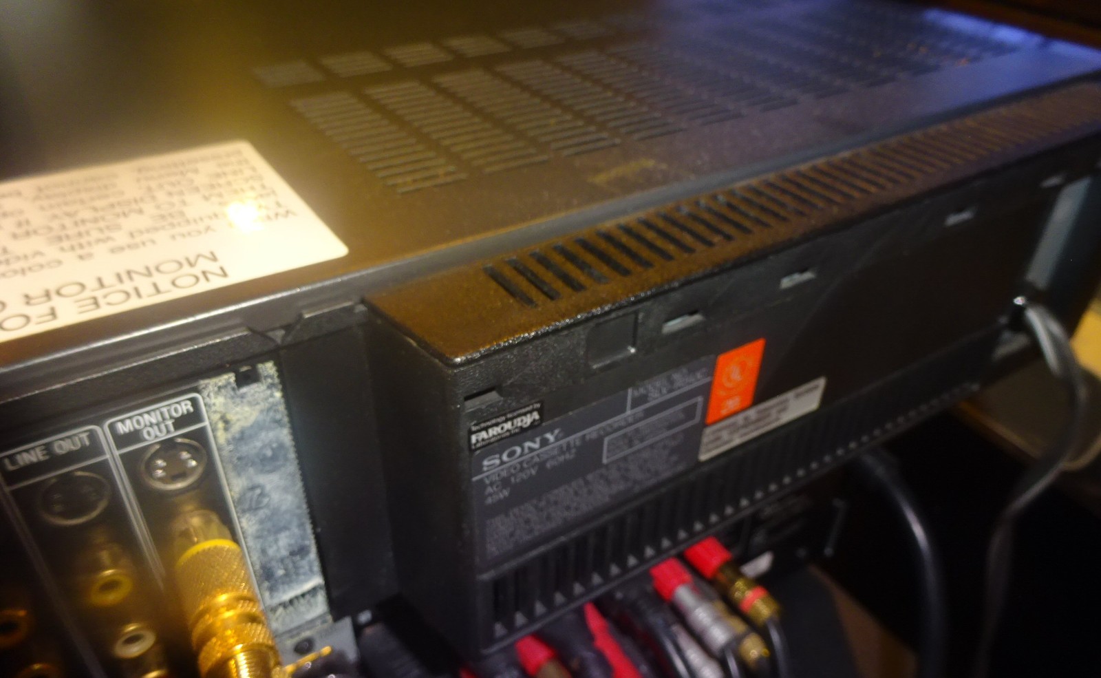 SONY SLV-R5UC HiFi Super VHS Editing VCR. SVHS. Working