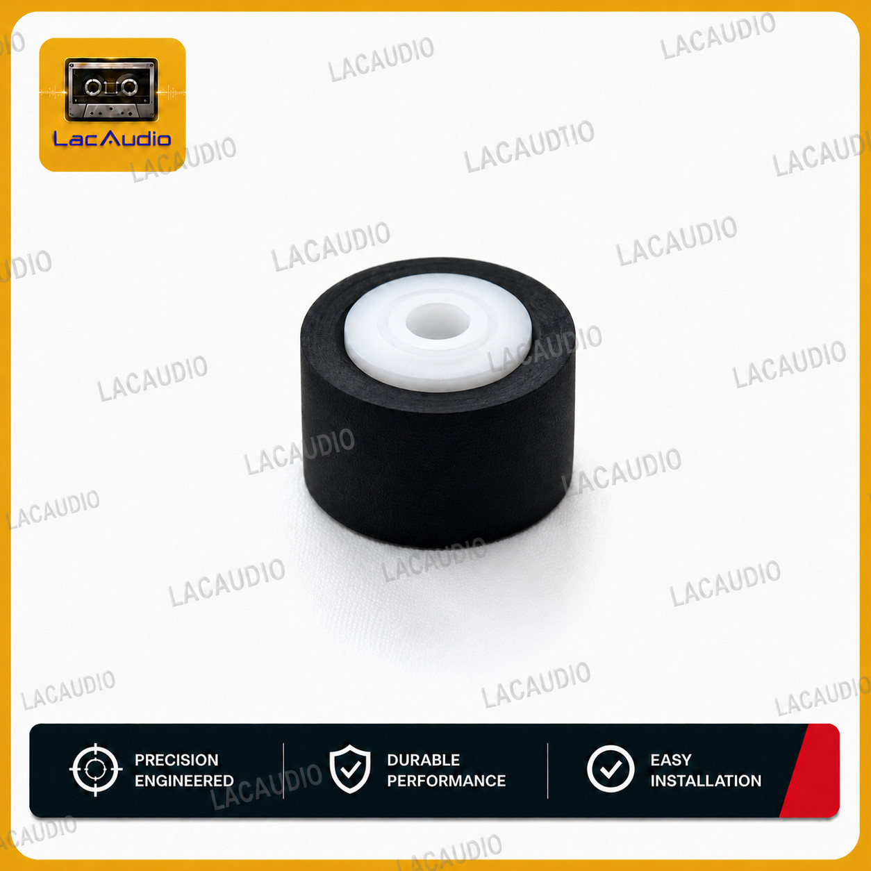 1PCS Pinch roller for most cassette decks and boombox 13x8x2mm Sony Sharp Sanyo