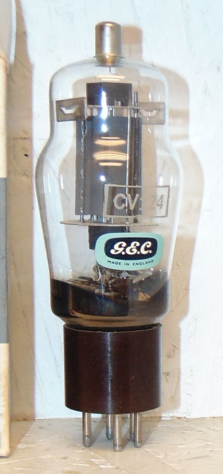 VERY RARE 807 TUBE NOS GEC BRITISH QE06/50 CV124 BAKELITE BASE 2 PAN GETTERS NEW