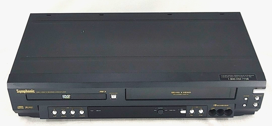 Symphonic WF803 DVD VCR Combo Player – Working