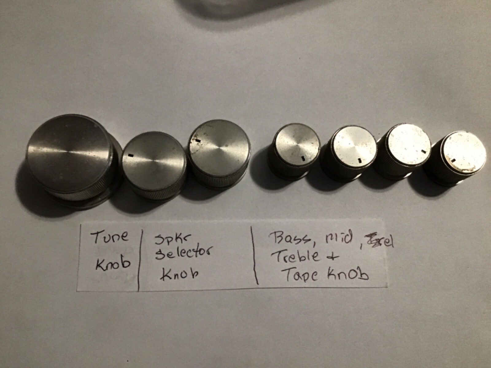 Sansui 5050/6060/7070/8080..control knob..U-Clean..request knob U want.