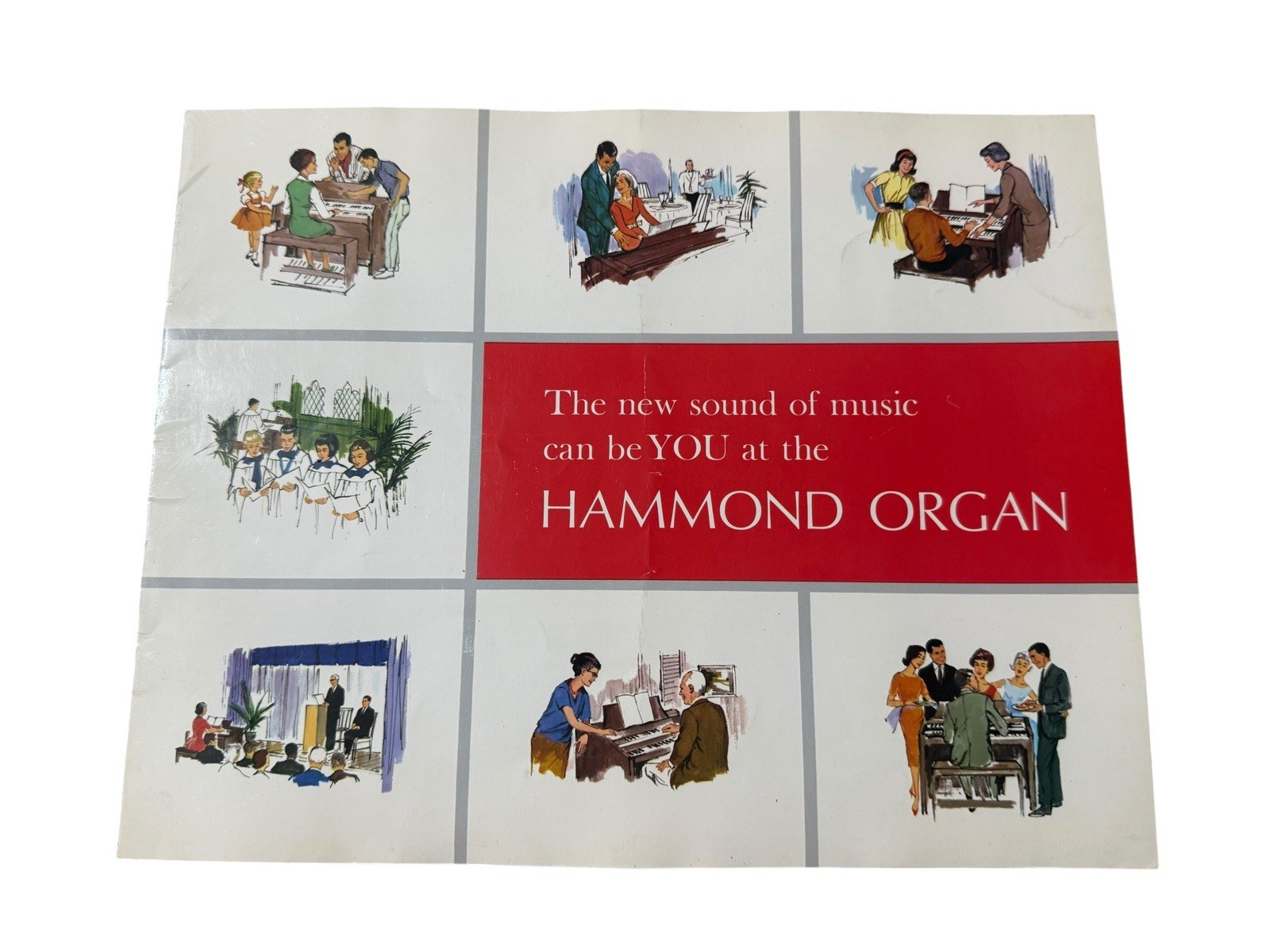 Vtg 1964 Hammond Organ Brochure Catalog Mid Century M Series Home Organs