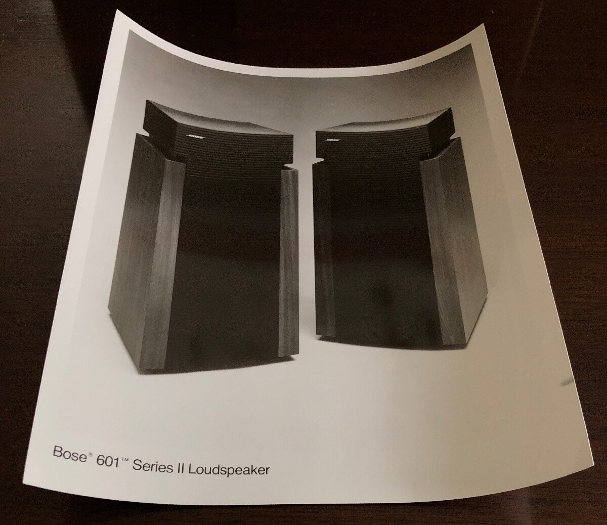 BOSE 601 SERIES II ORIGINAL GLOSSY BLACK AND WHITE PHOTO AD M334x